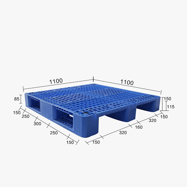 ZJ1111-155網(wǎng)格川字型塑料托盤
