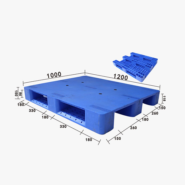 ZJ1210-150平板川字型內(nèi)置7條鋼管塑料托盤