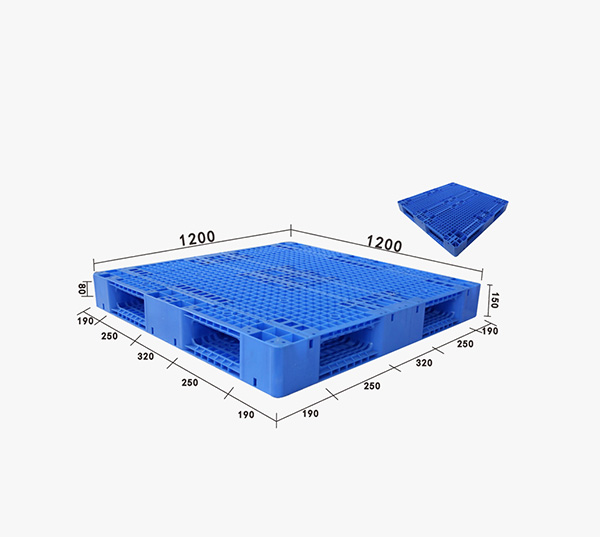 ZJ1212-150網(wǎng)格雙面型（內(nèi)置8條鋼管）塑料托盤