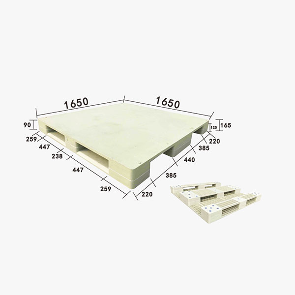 ZJ1650-165平板川字焊接板內(nèi)置10條鋼管塑料托盤(pán)